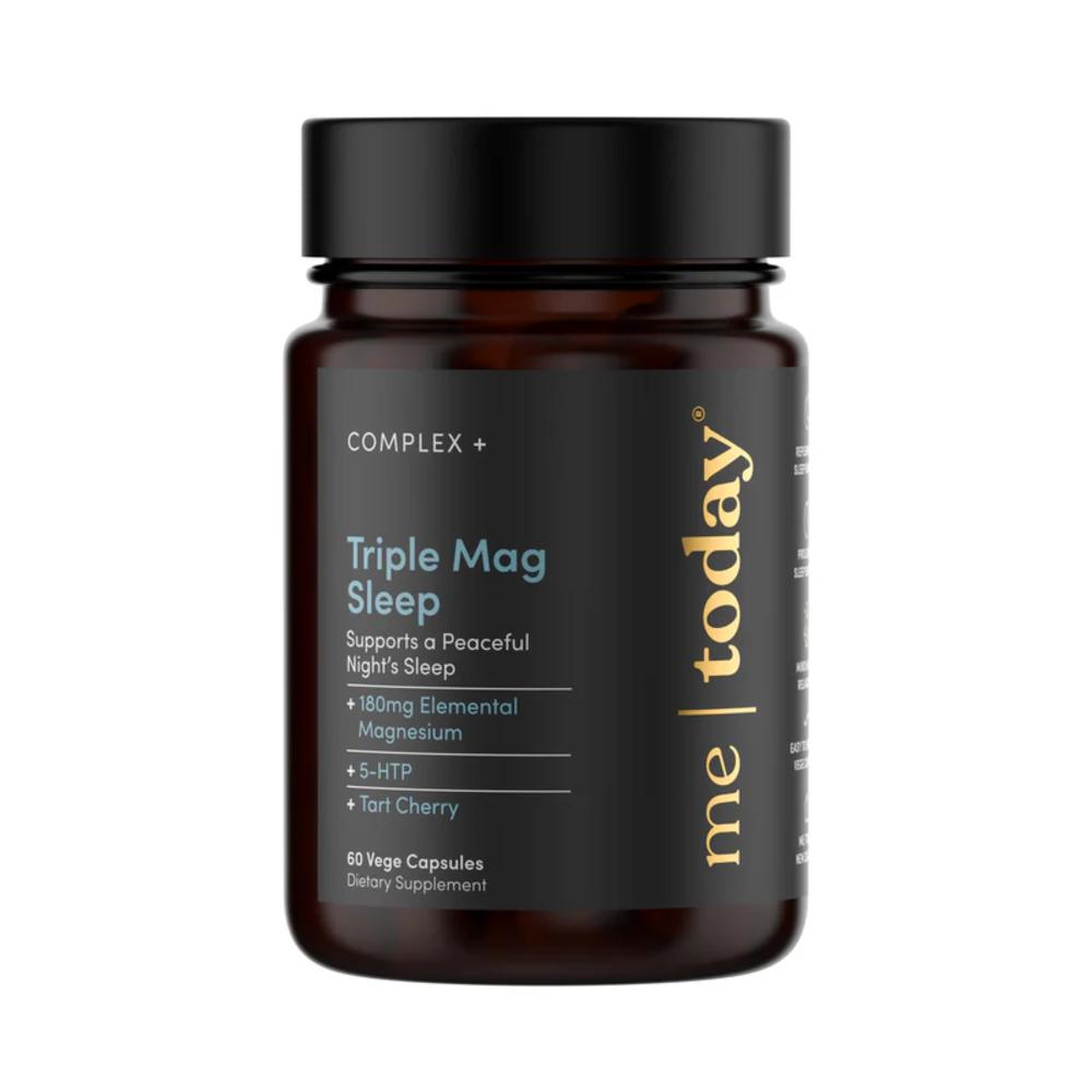 Black Me Today sleep supplements against white background.