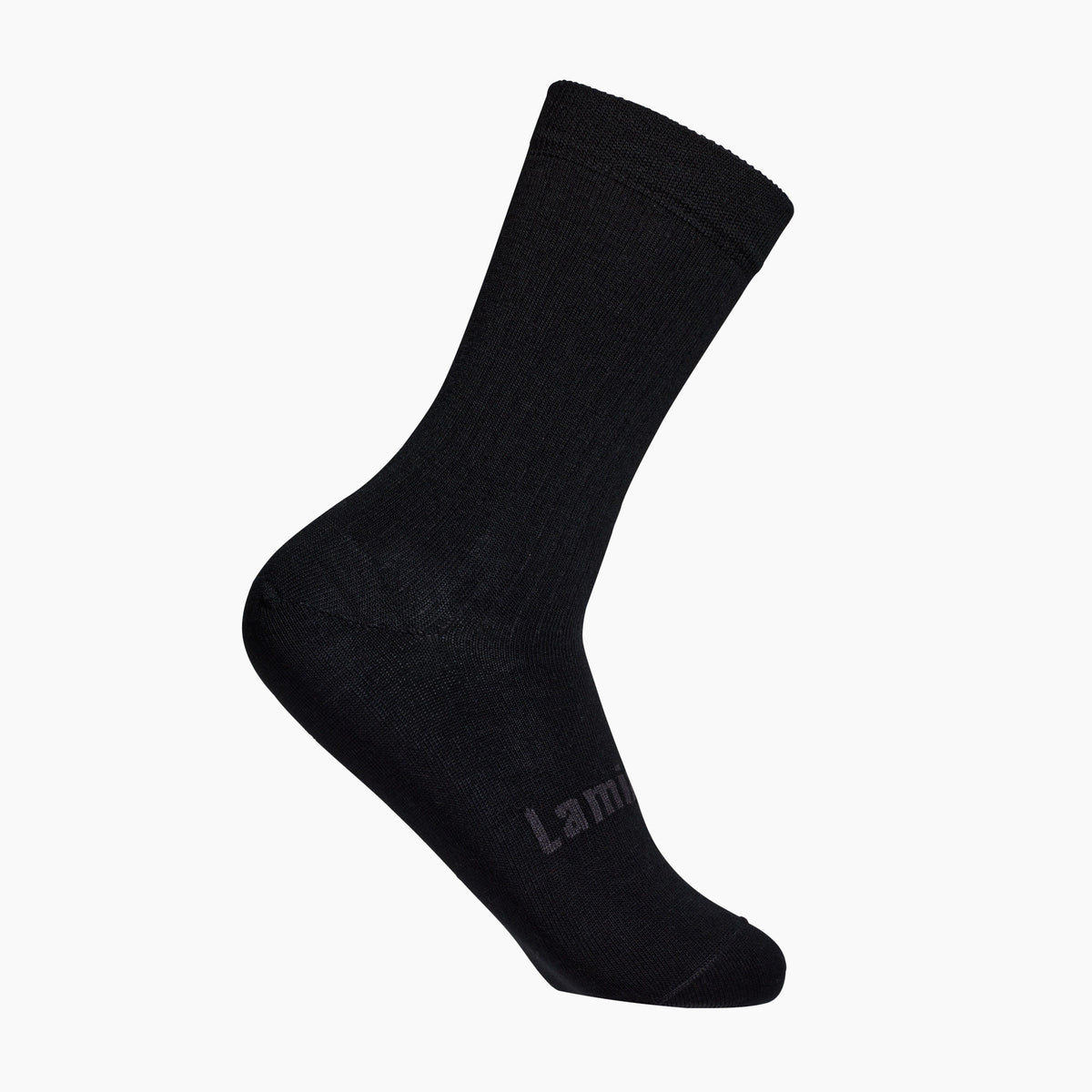 Black Crew Socks on a white background