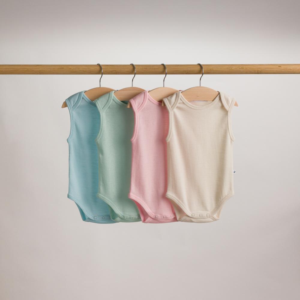 Merino Deluxe Rib Singletsuit - Blush