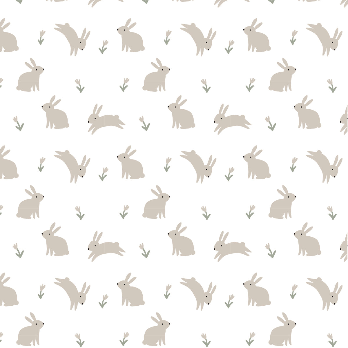 Basics Stretch Swaddle - Milk Bunny