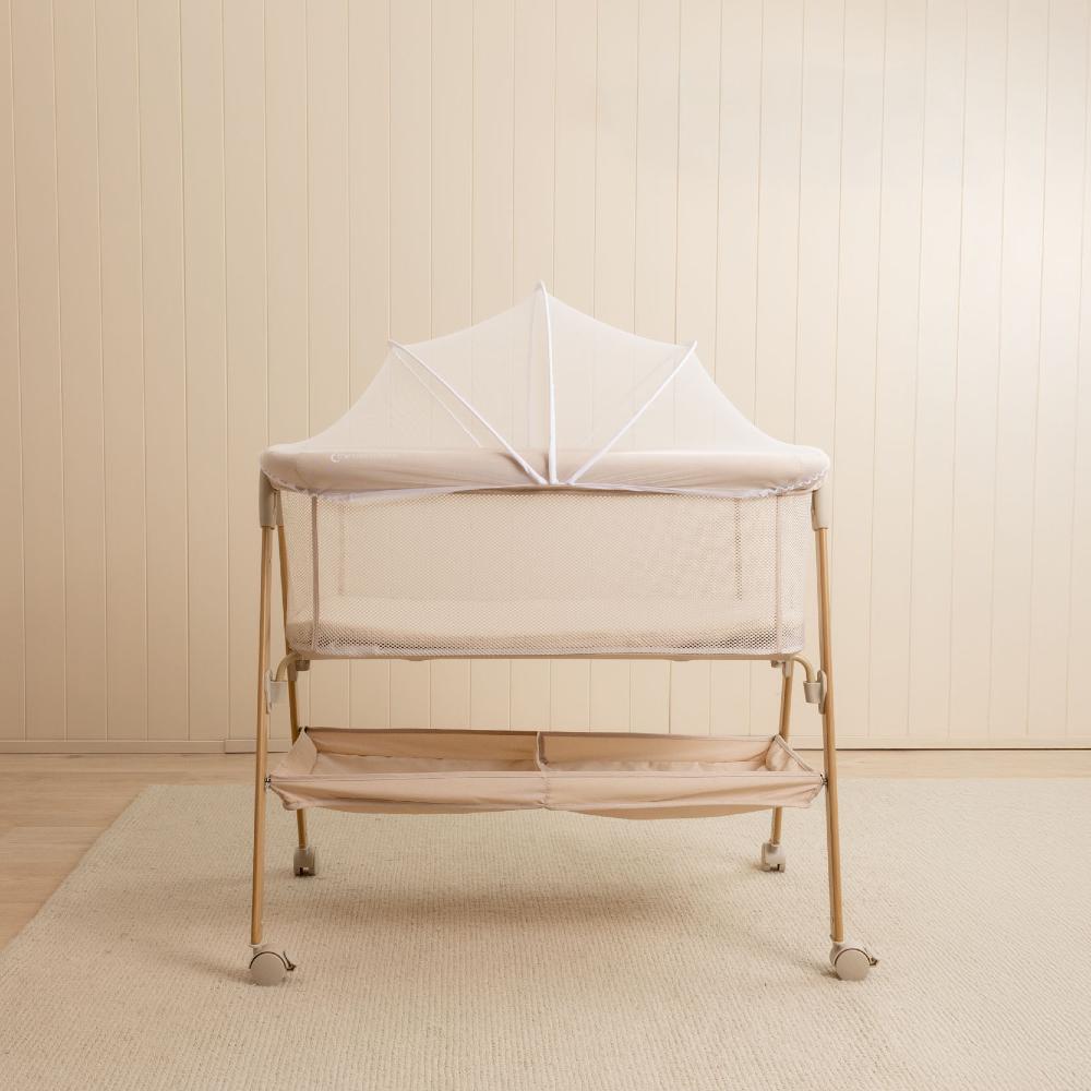 Mira Mesh Bassinet - Beige