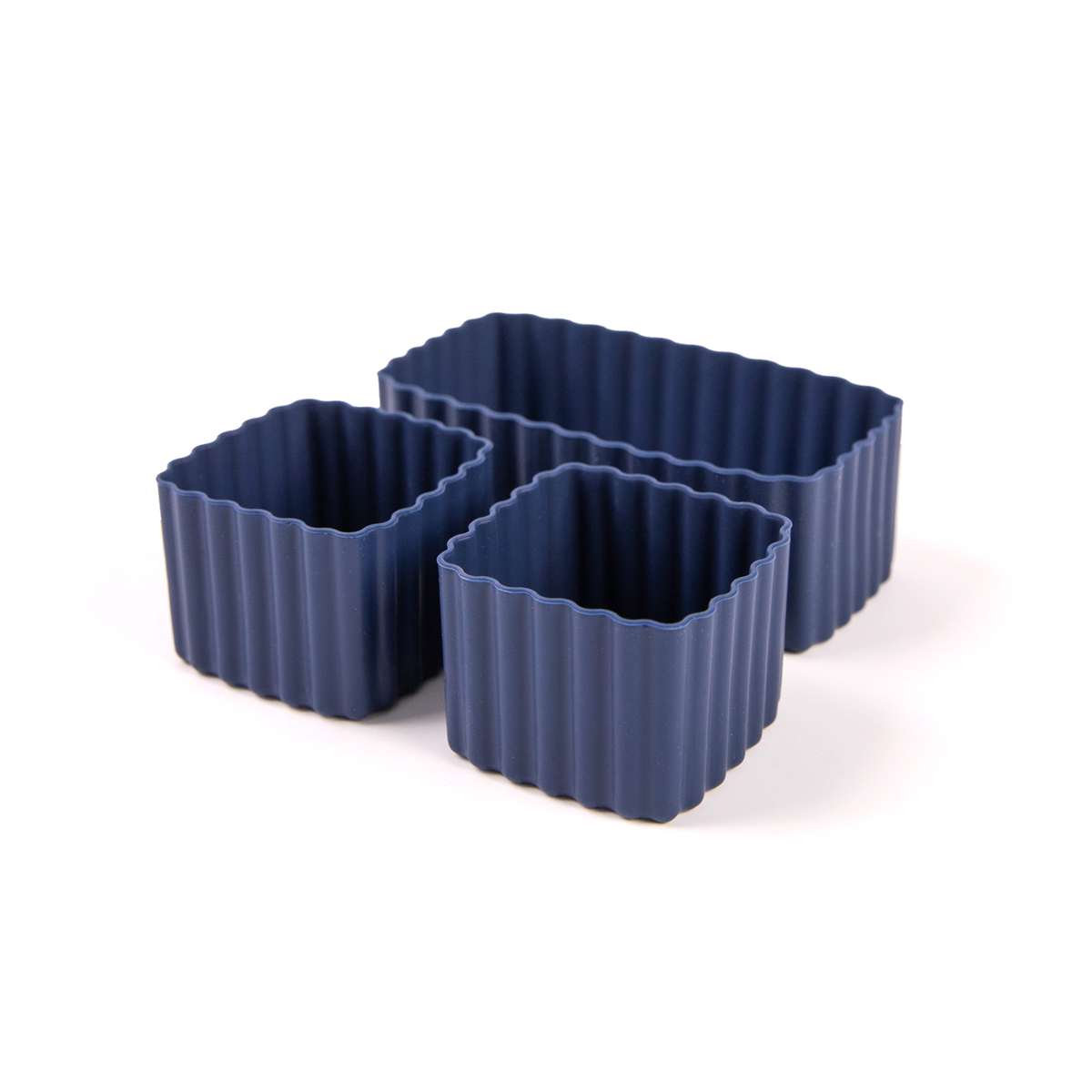 navy Montiico silicone mixed size cups for bento boxes