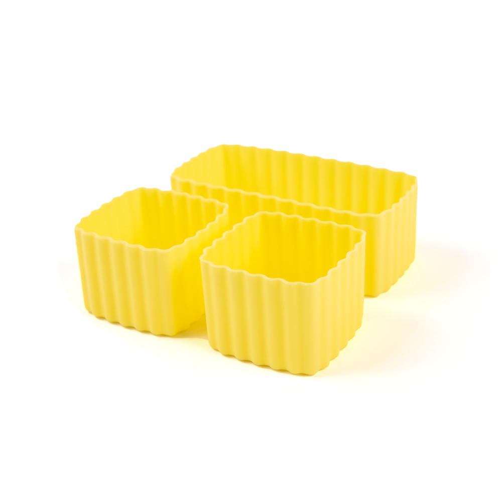 yellow Montiico silicone mixed size cups for bento boxes