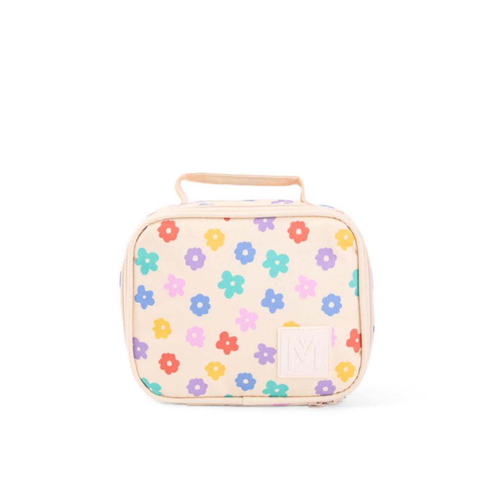 beige with flowers Montiico mini insulated lunch bag