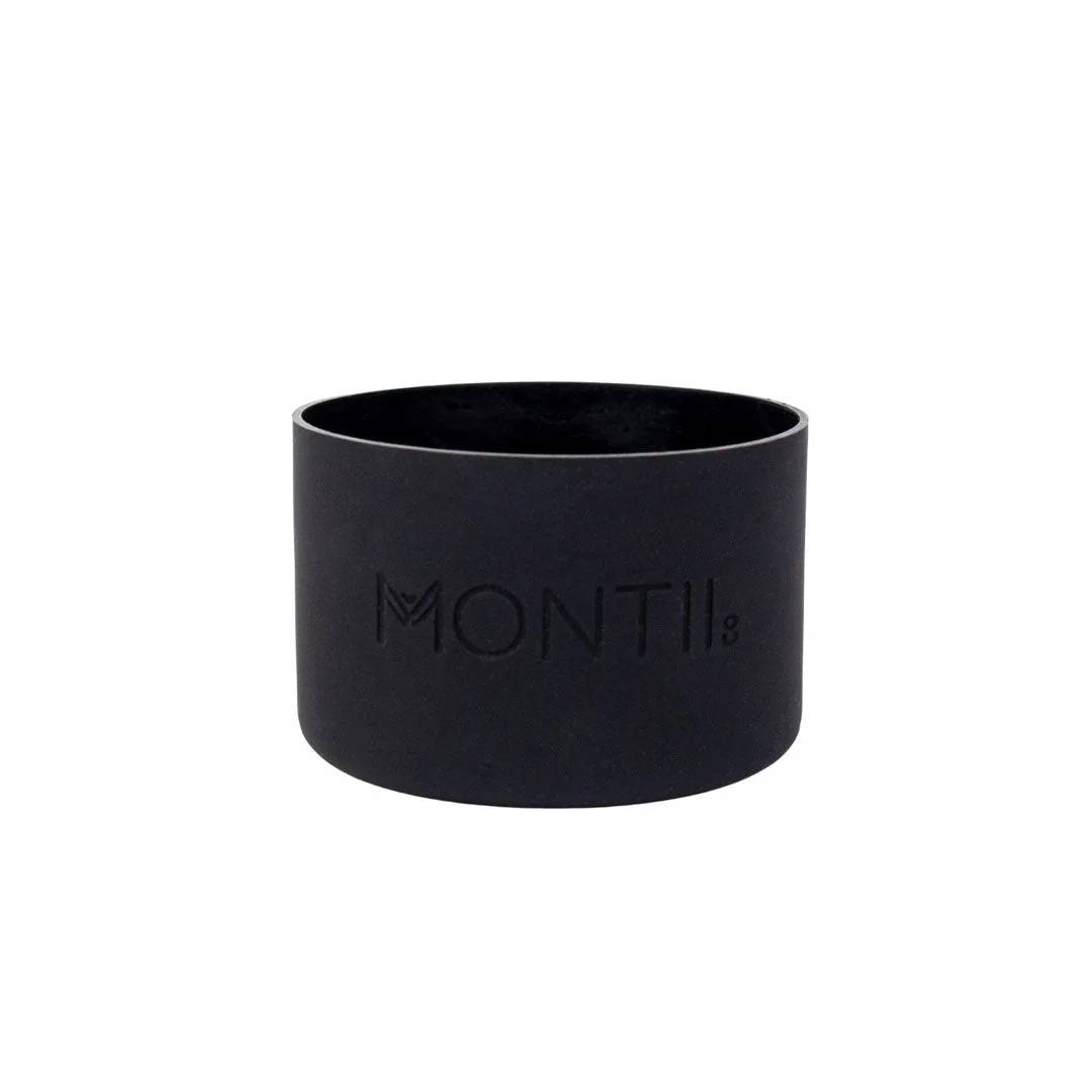 A black coal bottle bumper on a white background. 