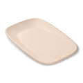Beige change mat for baby on a white background