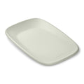 Rectangular sage green baby change mat a white background