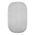 Gray changing mat cover on a white background