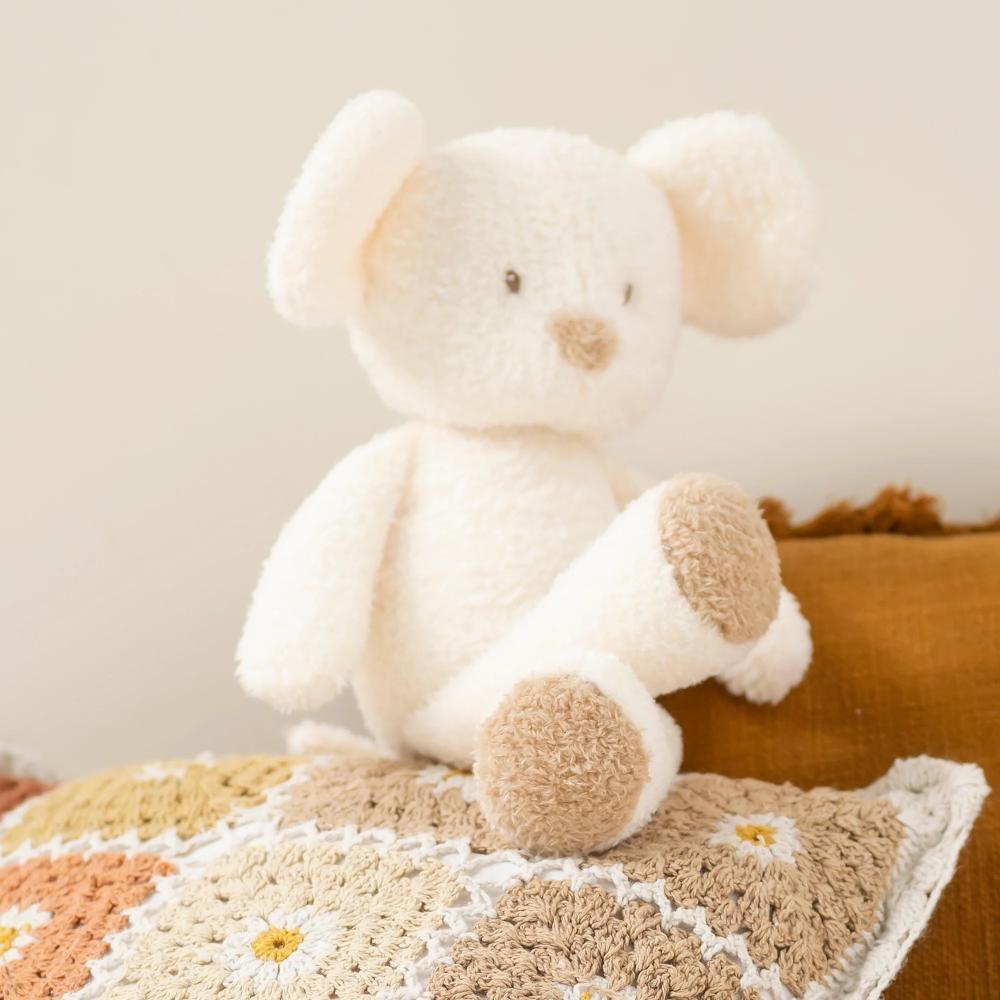 Teddy Cuddly Mouse - Ecru