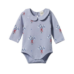 Cotton Agnes Bodysuit - Bluebelle Print