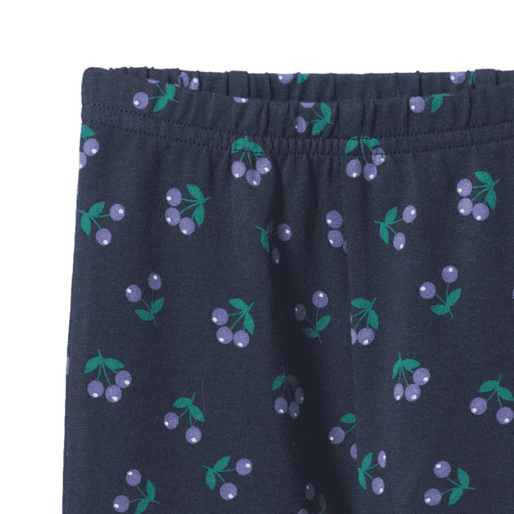 Cotton Leggings - Petite Winter Berry Print