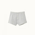 Boys Boxer Shorts - Grey Stripe on a white background. 