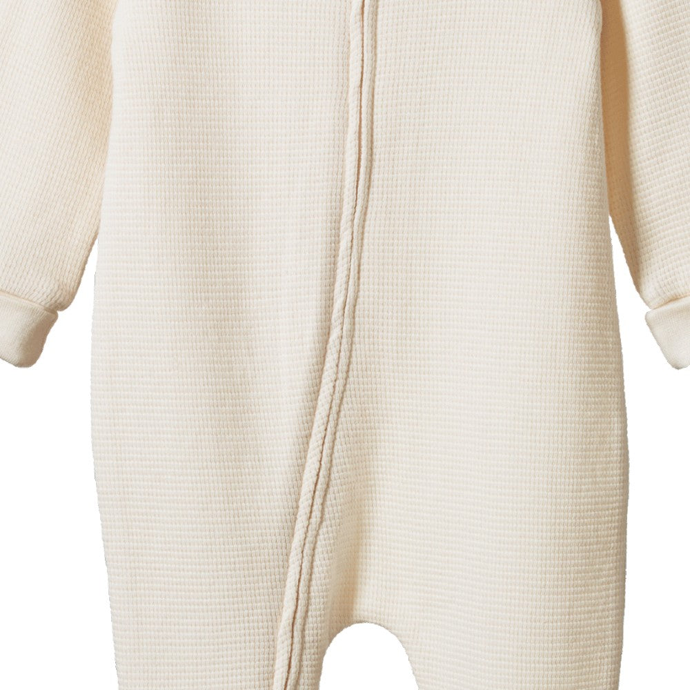Waffle Dreamlands Zip Suit - Natural