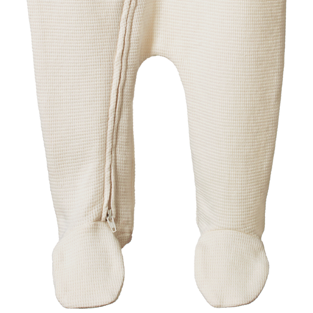 Waffle Dreamlands Zip Suit - Natural
