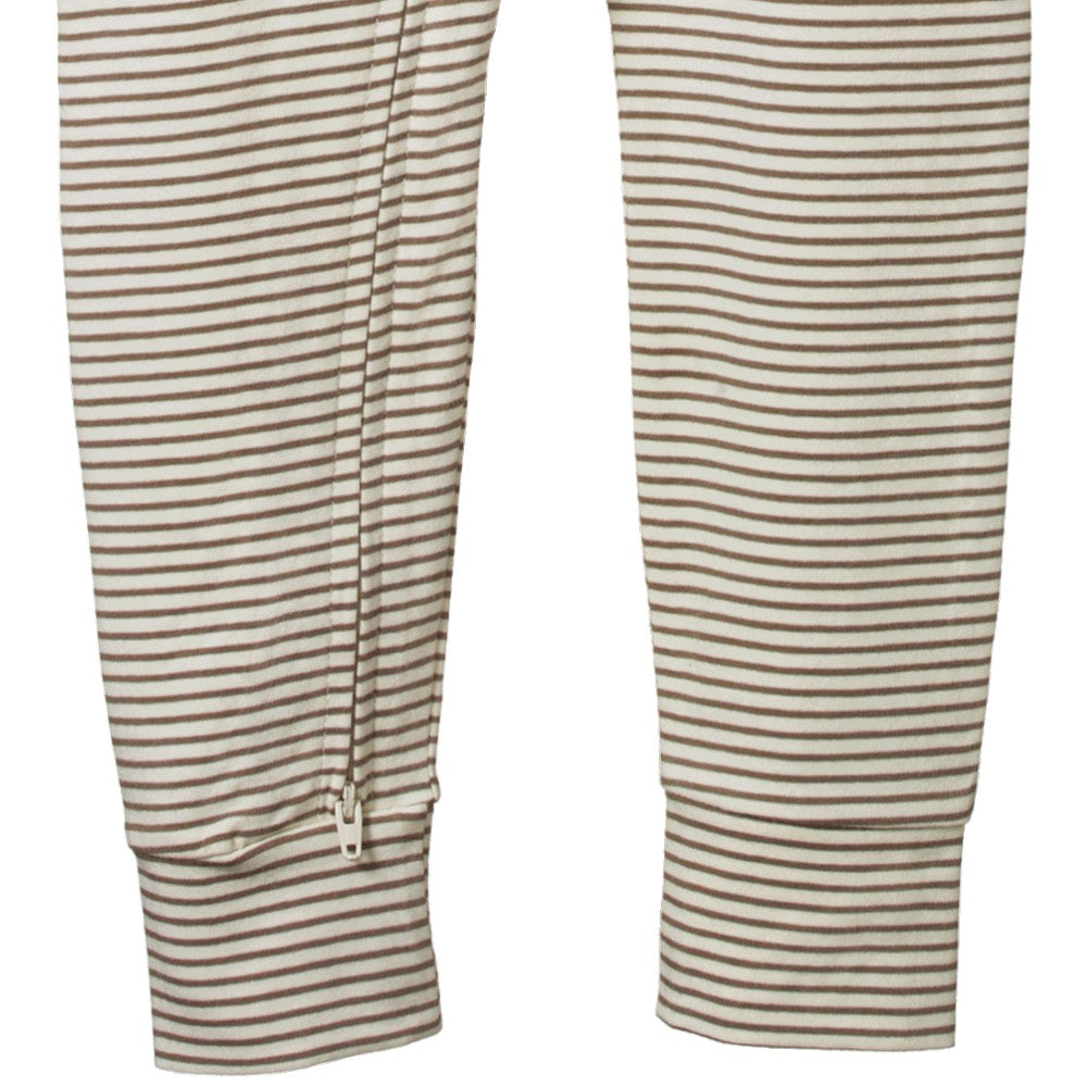 Dreamlands Toddler Zip Suit - Mushroom Pinstripe