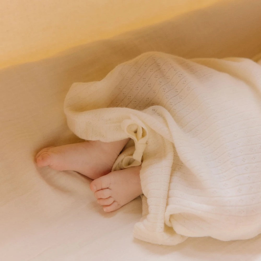 Pointelle Merino Essentials Gown - Natural
