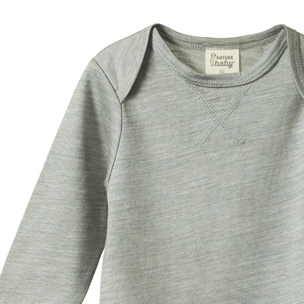 Merino Essential Tee - Grey Marl