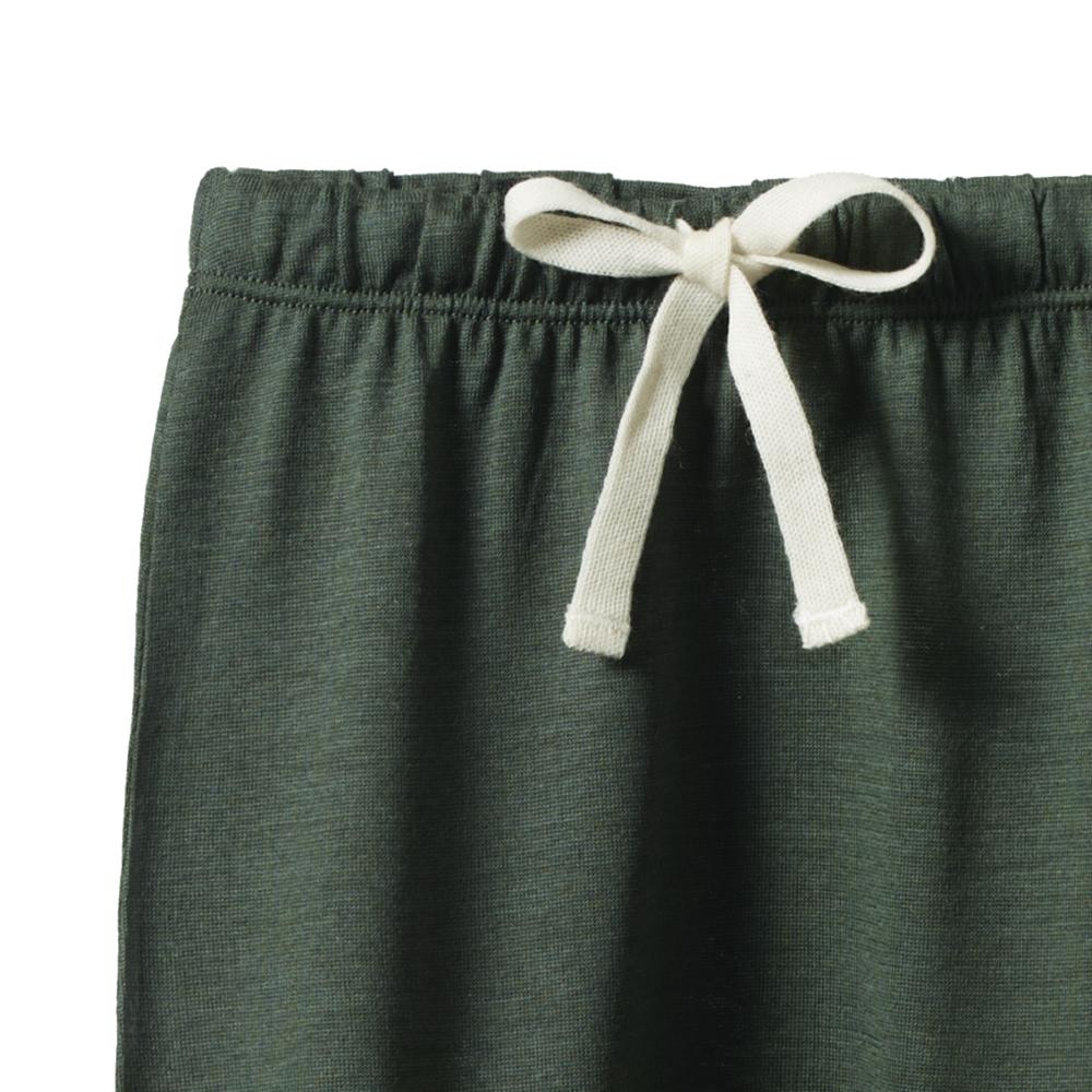 Merino Footed Romper - Thyme