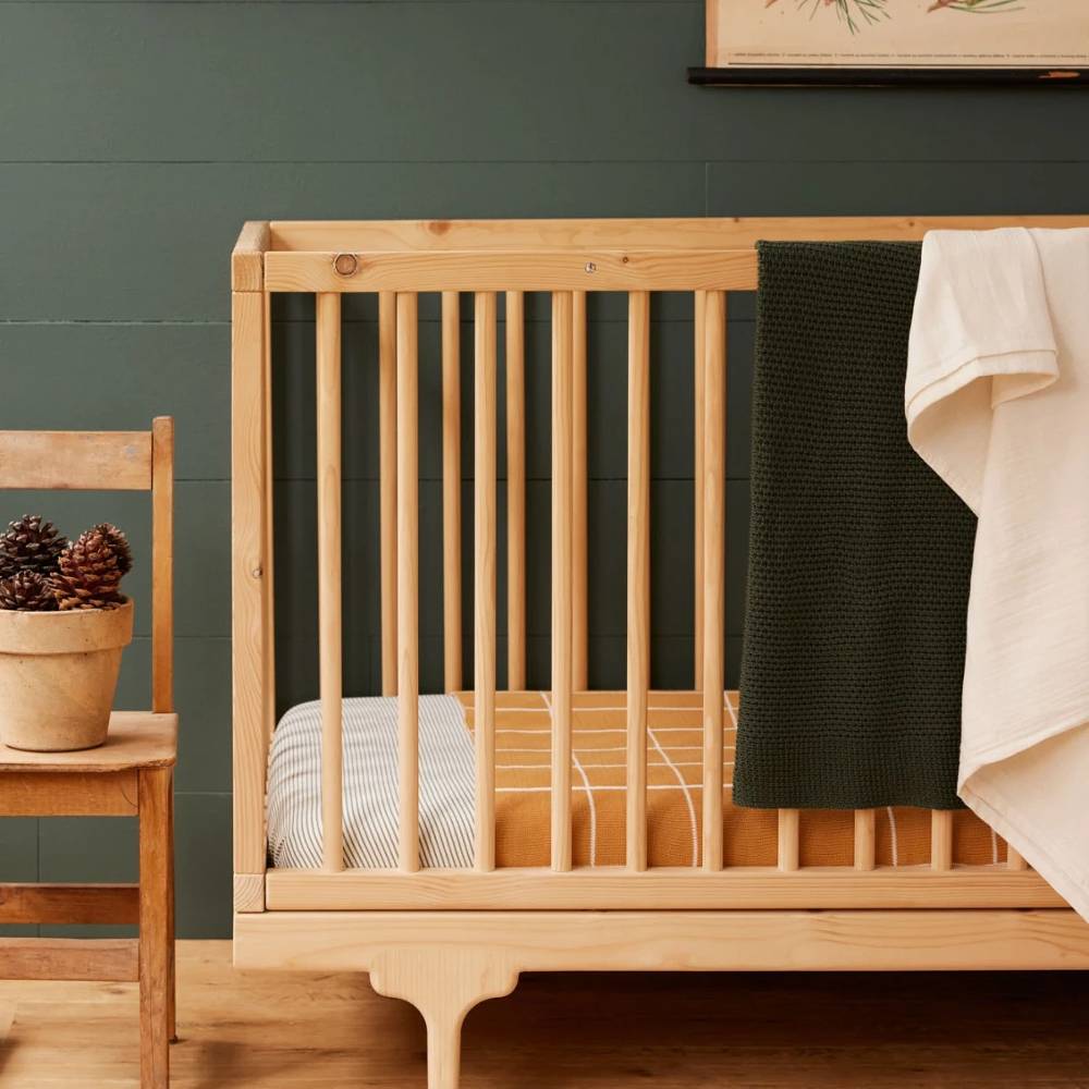 Merino Knit Blanket - Thyme