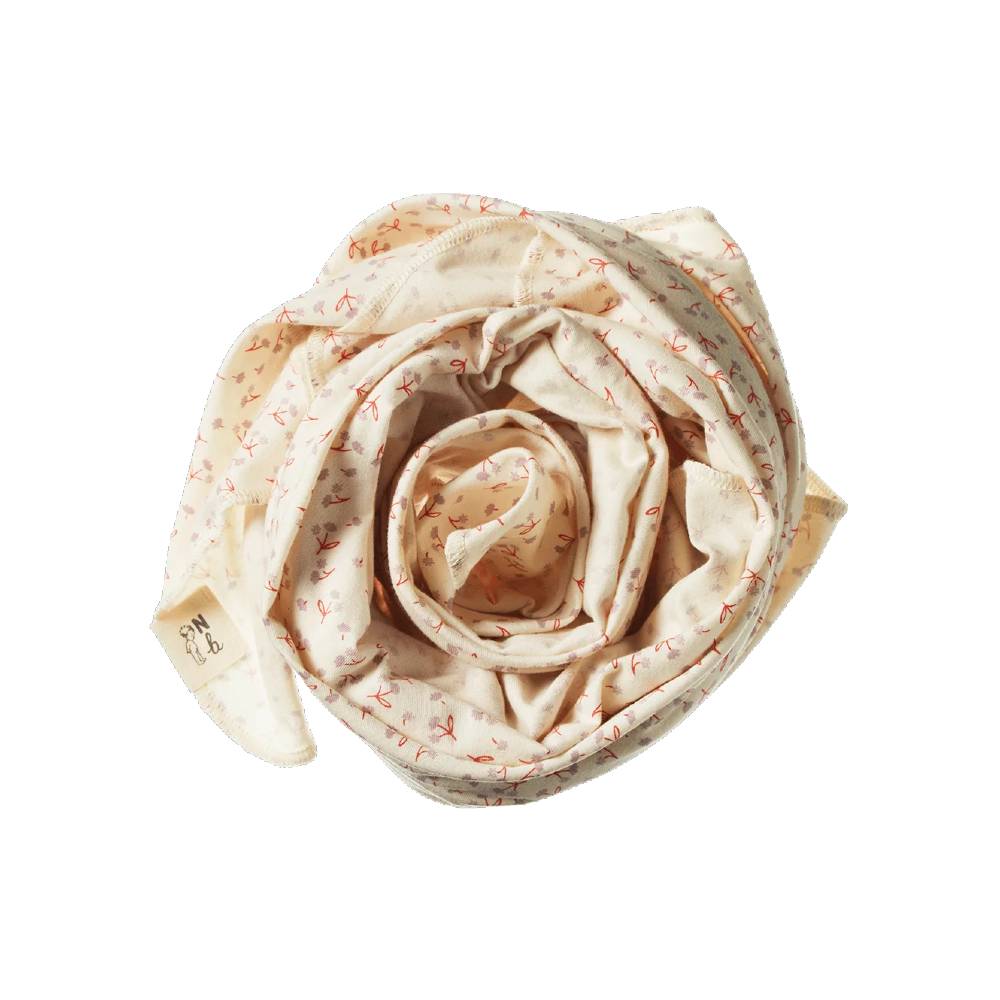 Nature Baby Jersey Swaddle Wrap in Dandelion on a white background.