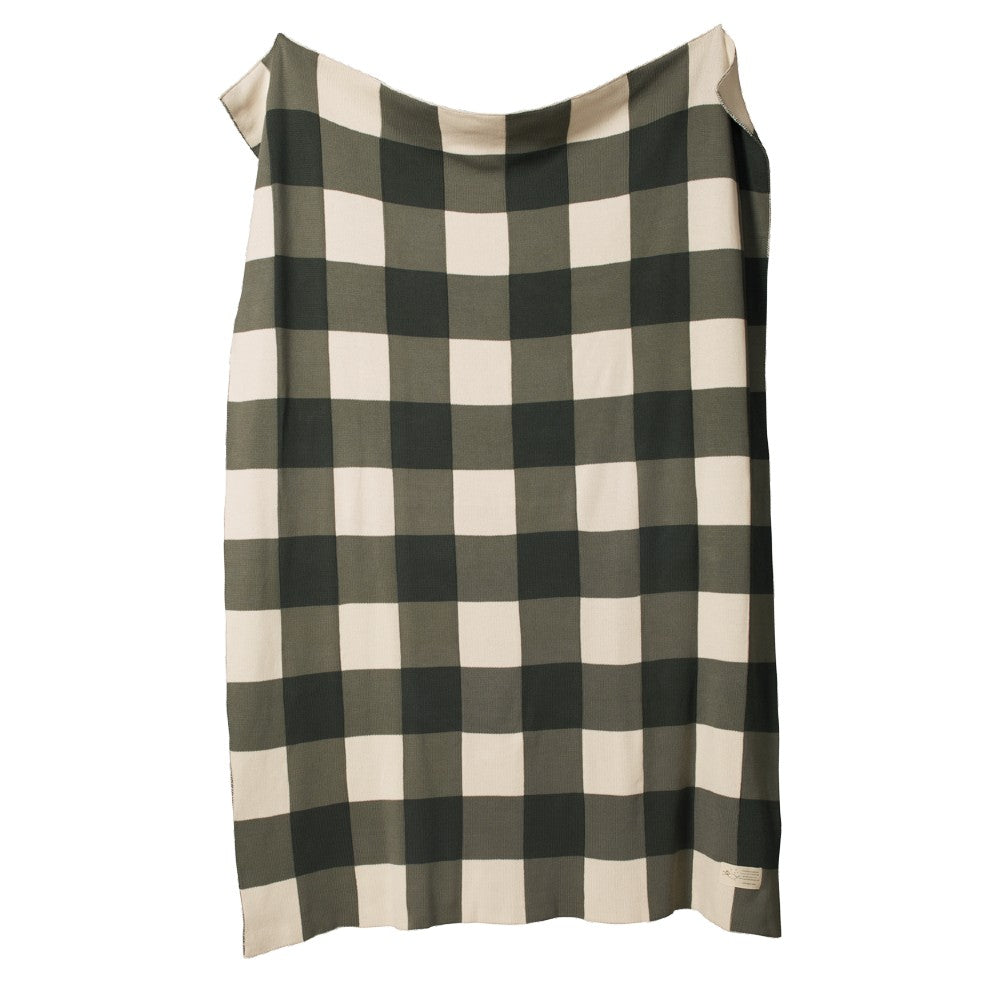 Cotton Dune Blanket - Thyme Check