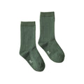 Organic Wool Rib Socks - Nettle