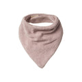 Lilac terry cotton bandana bib on a white background