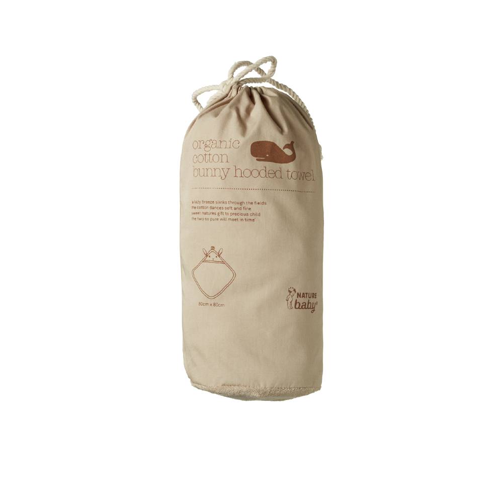 Bunny Hooded Towel - Nougat