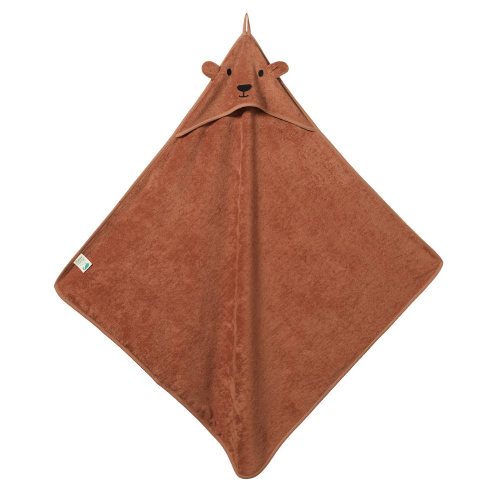 Bear Hooded Towel - Hazelnut