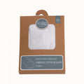 Brown packaging of nature baby organic nursing pads with a clear window showing the product.