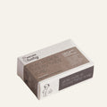 Brown and white Box of goat milk and honey baby soap by Nature Baby on a white background