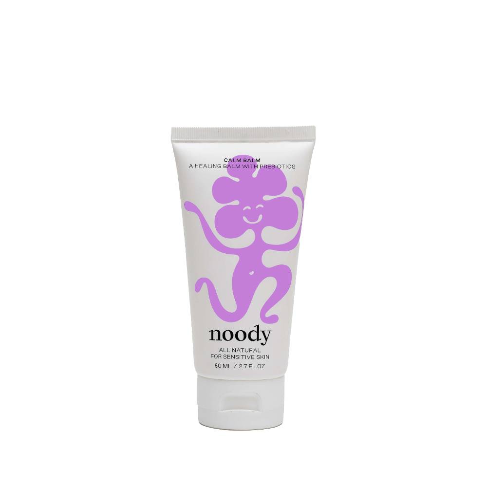 White Noody bottle against white background.