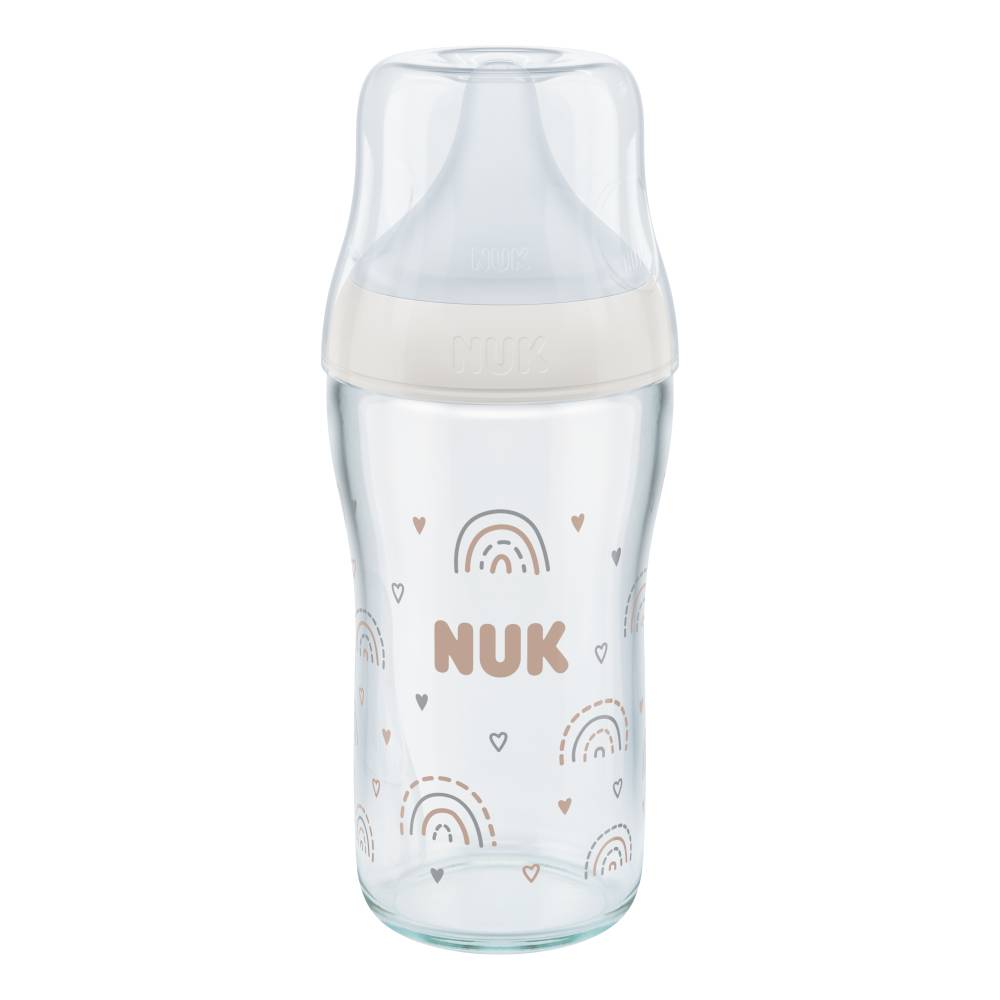 Perfect Match Glass Bottle - White