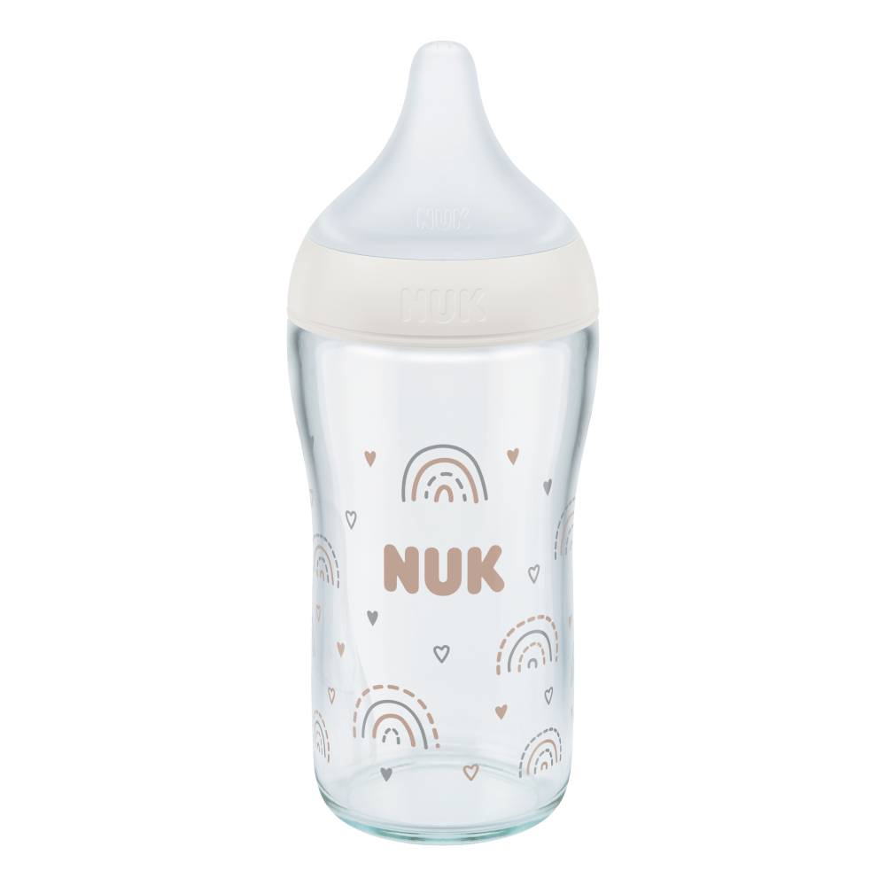 Perfect Match Glass Bottle - White