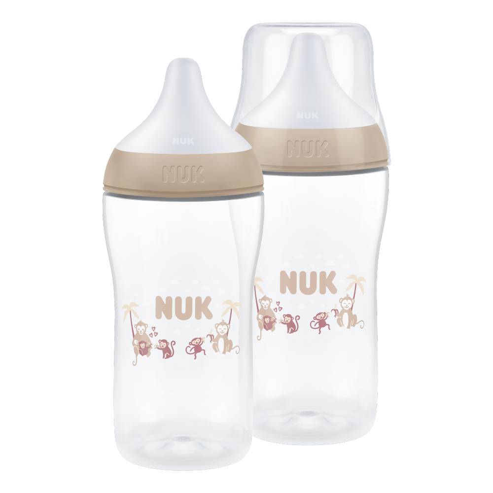 Perfect Match Polypropylene Bottle 2pk - Beige Monkey