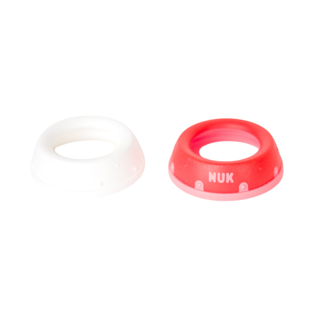 Screw Ring for First Choice Bottle 2pk - White/Red