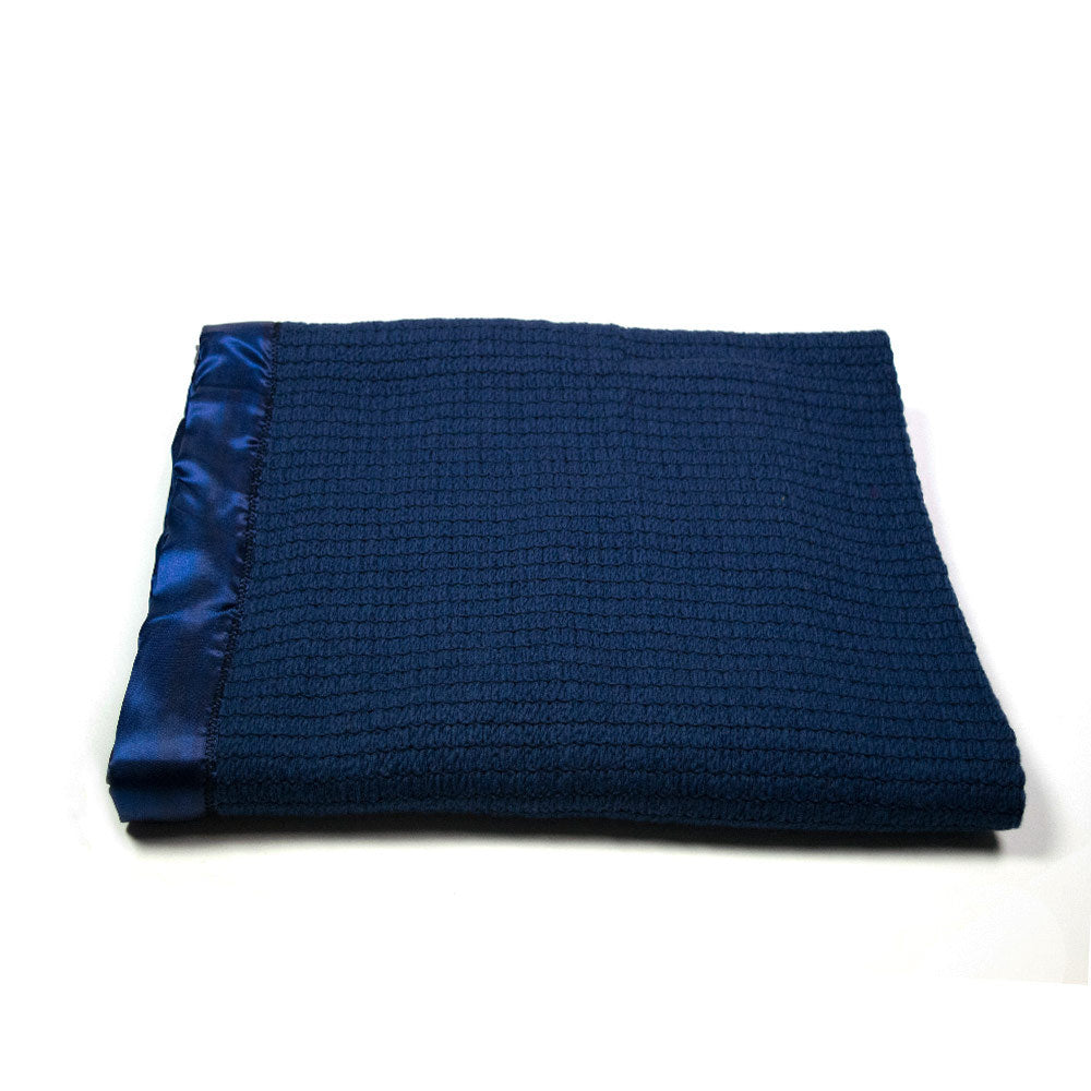 Merino Thermacell Blanket - Satin Edge - Navy