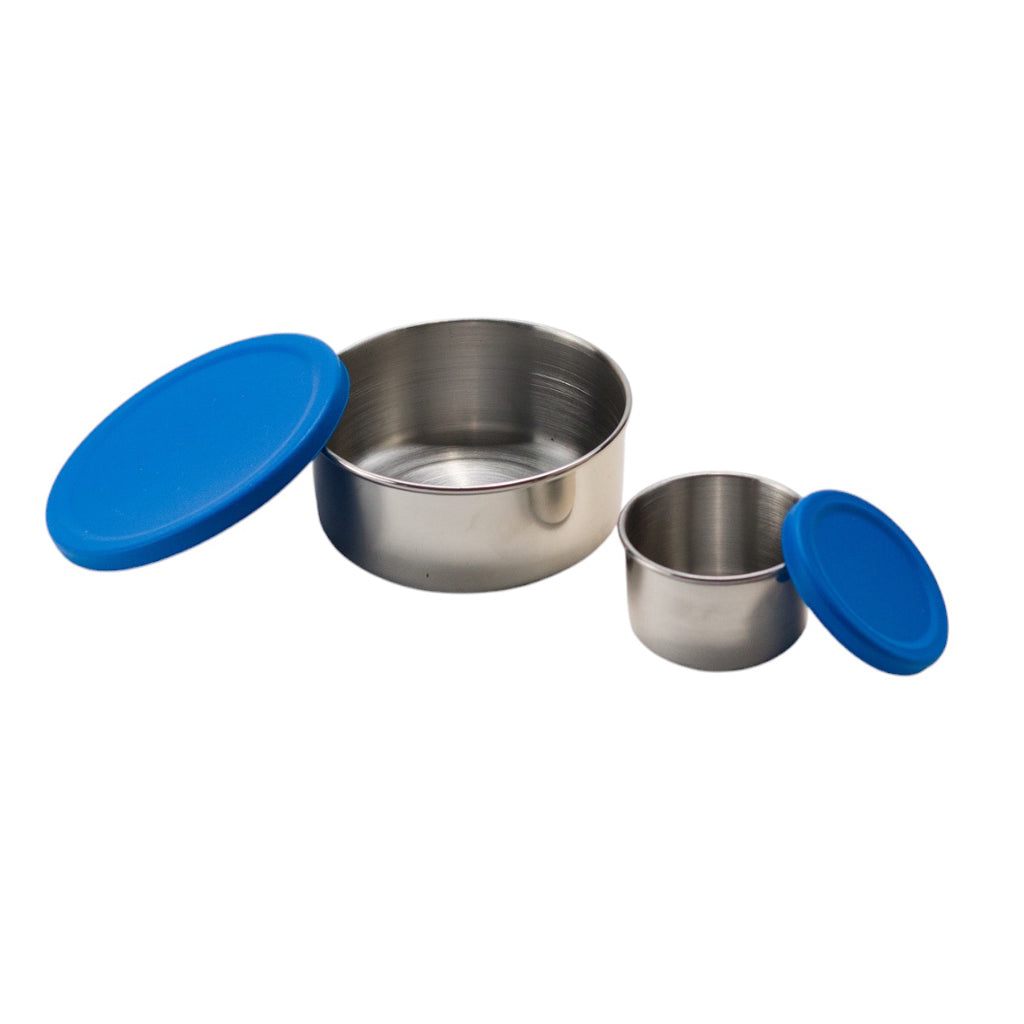 Stainless Steel Lunchbox Dipper Lids - Royal