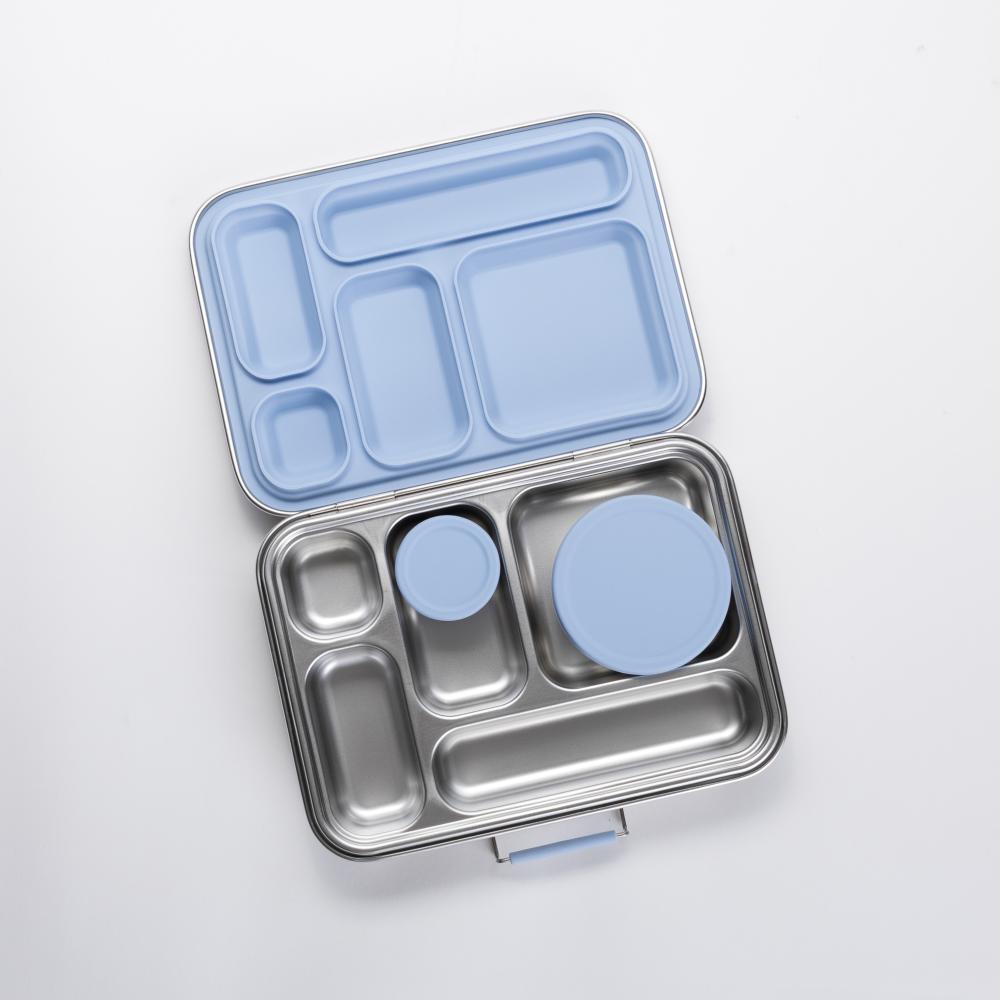 Stainless Steel Lunchbox Dipper Set - Dusty Blue