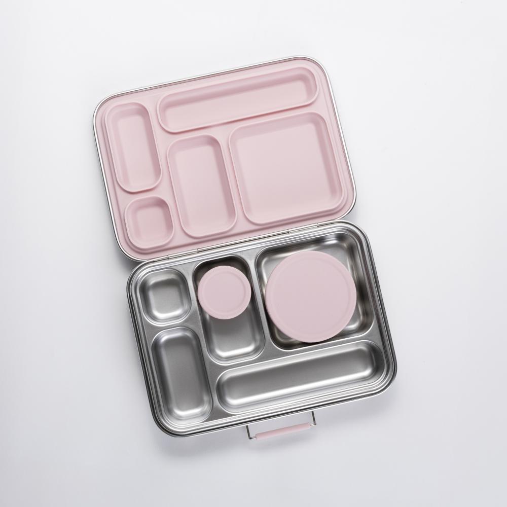 Stainless Steel Lunchbox Dipper Set - Dusty Pink