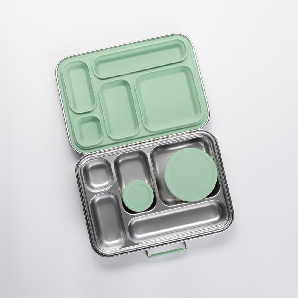 Stainless Steel Lunchbox Dipper Set - Sage