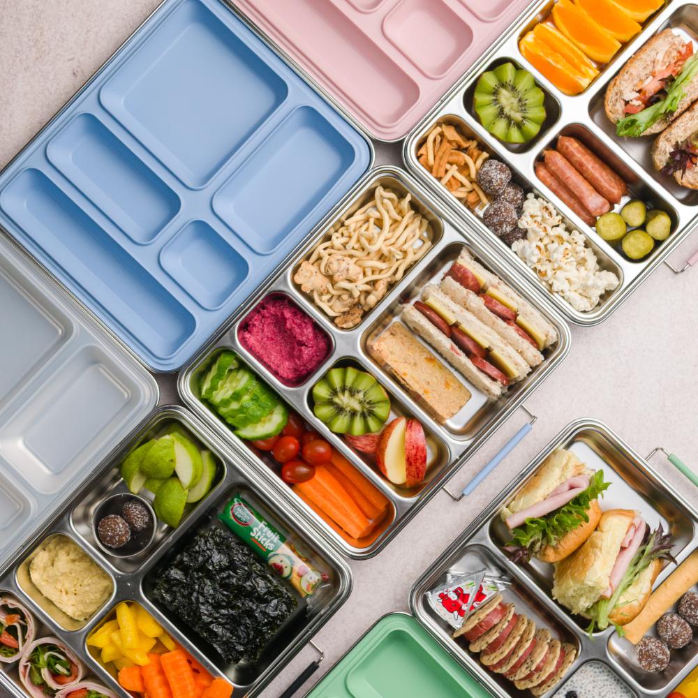 Stainless Steel Jumbo Bento Box - Dusty Blue