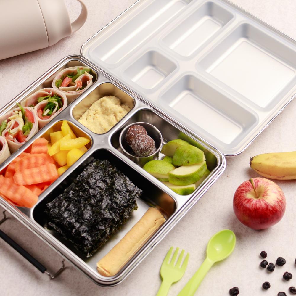 Stainless Steel Lunchbox Dipper Set - Sage