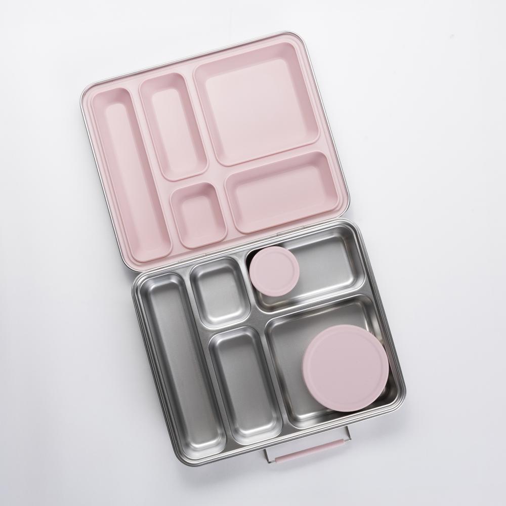 Stainless Steel Lunchbox Dipper Set - Dusty Pink