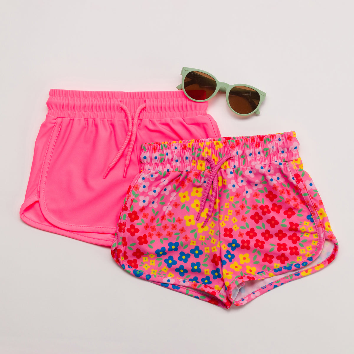 Neon Short Boardies - Floral