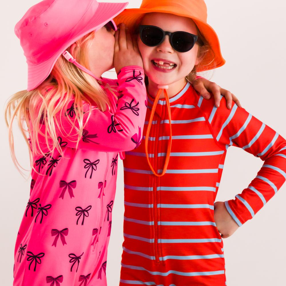 Swim Bucket Hat - Neon Pink