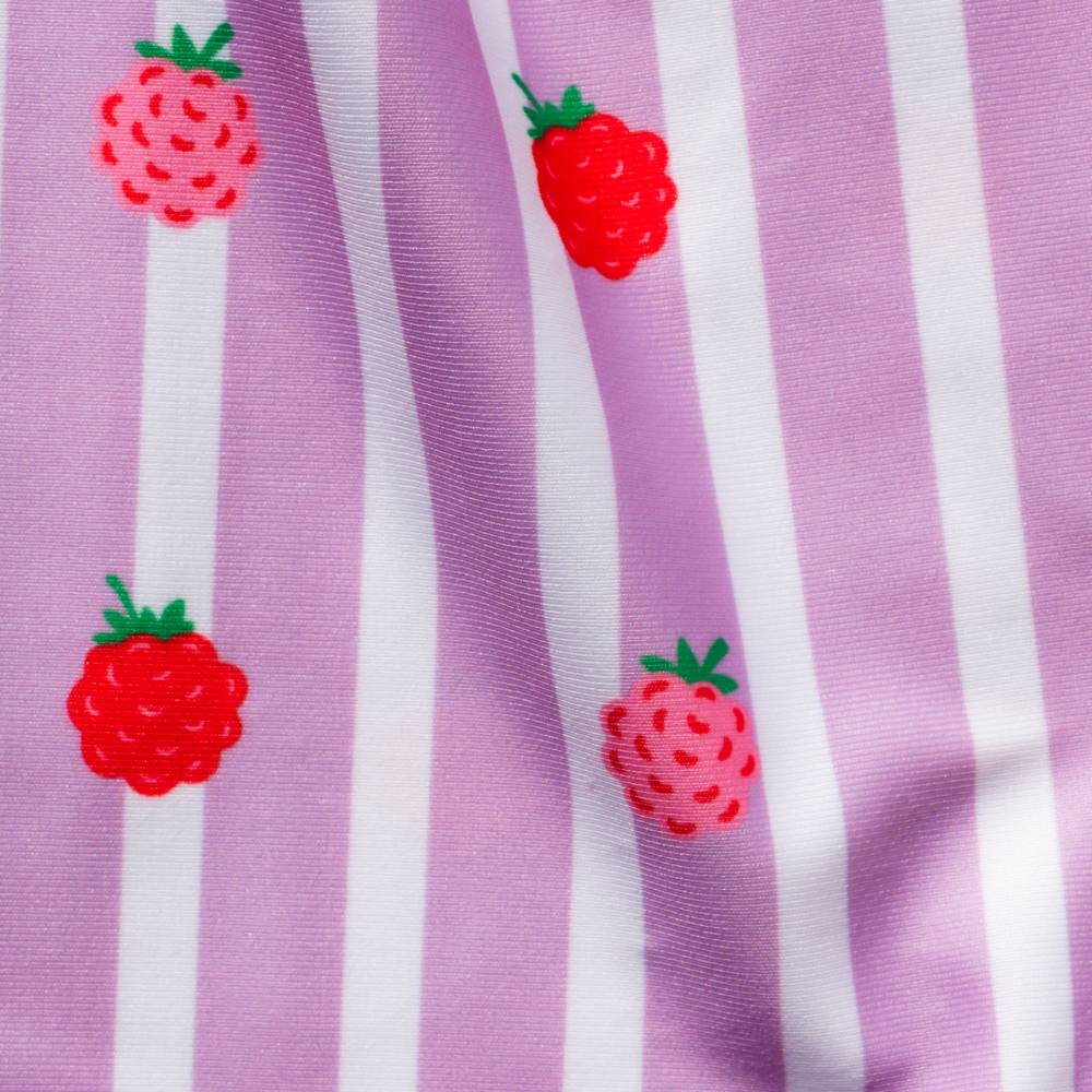 Double Pocket Wet Bag - Striped Raspberries