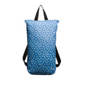 Large Swim Wet Bag with Blue Fish print on a white background
