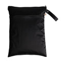 Black wet bag on a white background