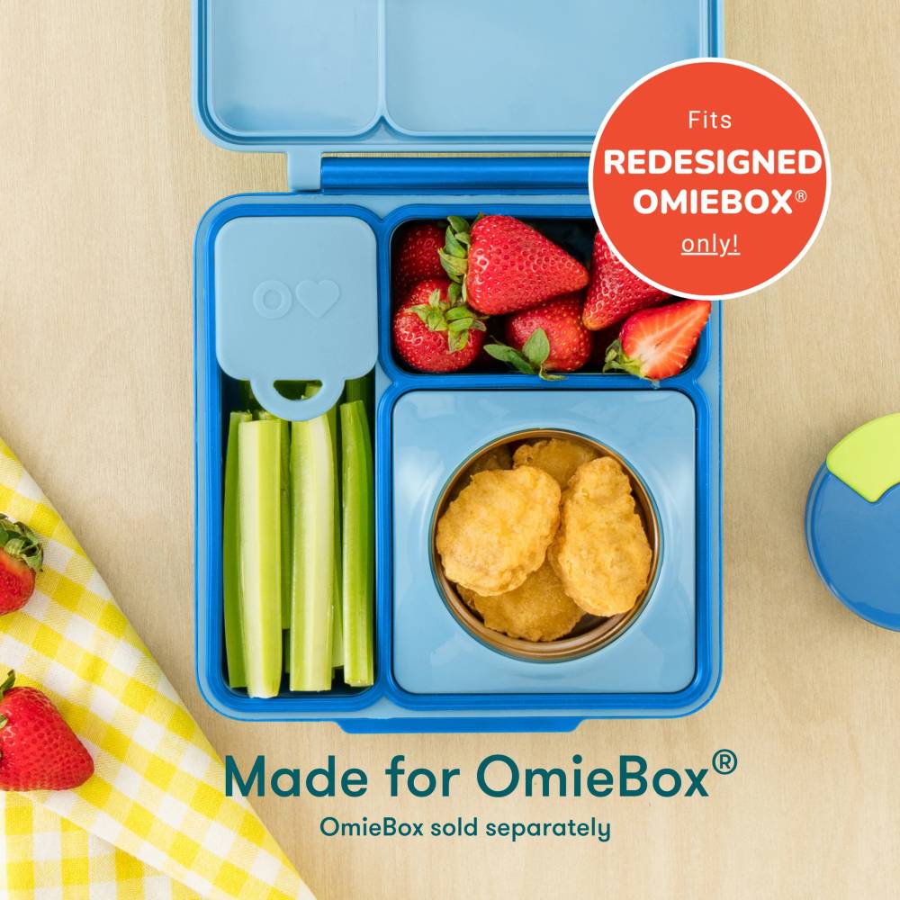 OmieDip - Silicone Dip Container - Blue & Lime